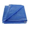 4x6 ft Blue Tarp Tarpaulin Poly Camping Ground Sheet w/ Grommets