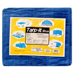 6x8ft Blue Tarp Tarpaulin Poly Camping Ground Sheet w/ Grommets