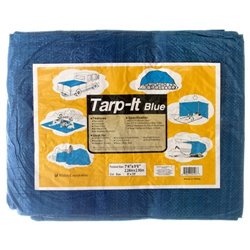 8x10 ft Blue Tarp Tarpaulin Poly Camping Ground Sheet w/ Grommets