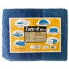 8x10 ft Blue Tarp Tarpaulin Poly Camping Ground Sheet w/ Grommets