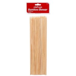 100ct/pk 11.8" NATURAL BAMBOO BBQ SKEWER COOK Shish Kabob, GRILL FOOD STICKS