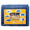 16x20 ft Blue Tarp Tarpaulin Poly Camping Ground Sheet w/ Grommets