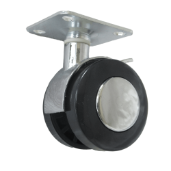 4/pk Heavy Duty Metal furniture swivel casters/wheel w/ plate & brake